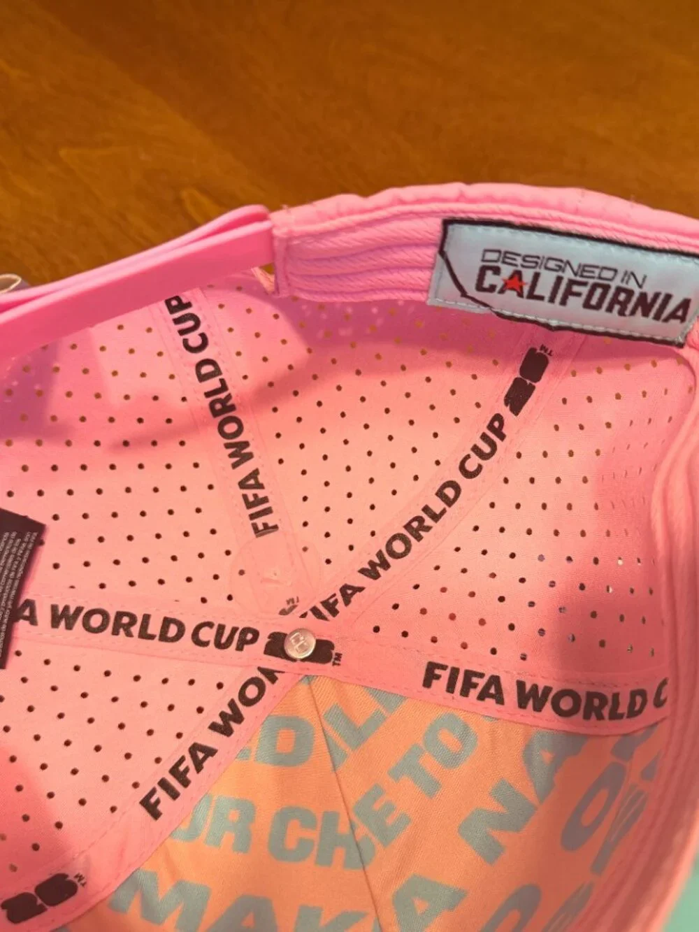 NWT FIFA World Cup 2026 Premium Pink Water-Resistant Snapback Hat Official